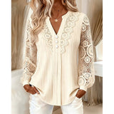 Rosalie | Lace-Trimmed Blouse