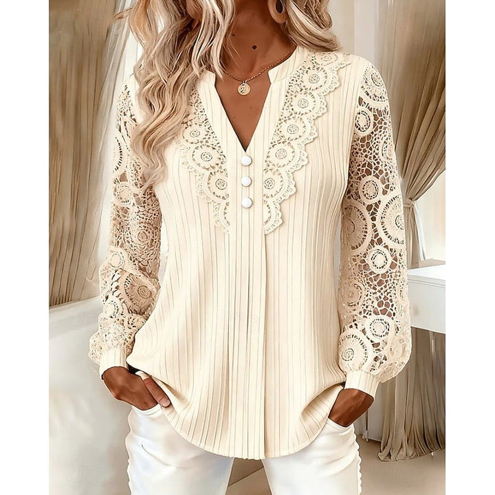Rosalie | Lace-Trimmed Blouse