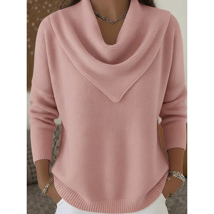 Maren | Draped Cowl-Neck Sweater