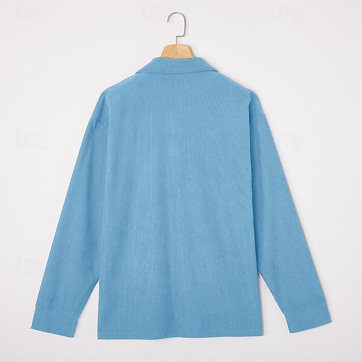 Hudson | Textured Long-Sleeve Polo Shirt