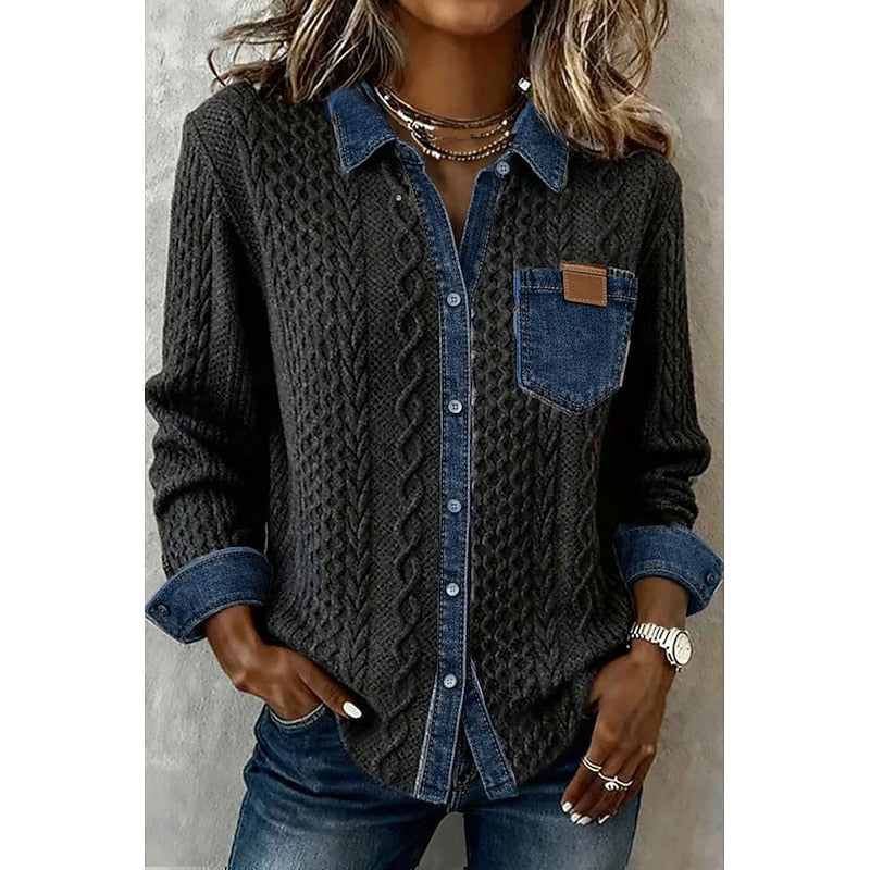 Dorothy | Textured Button-Up Shirt