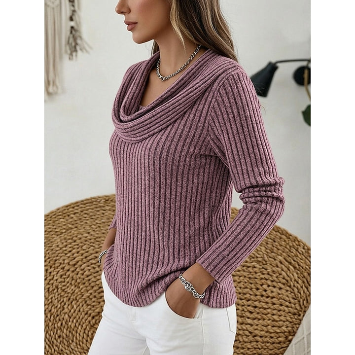 Lorelei | Cowl Neck Ribbed Sweater