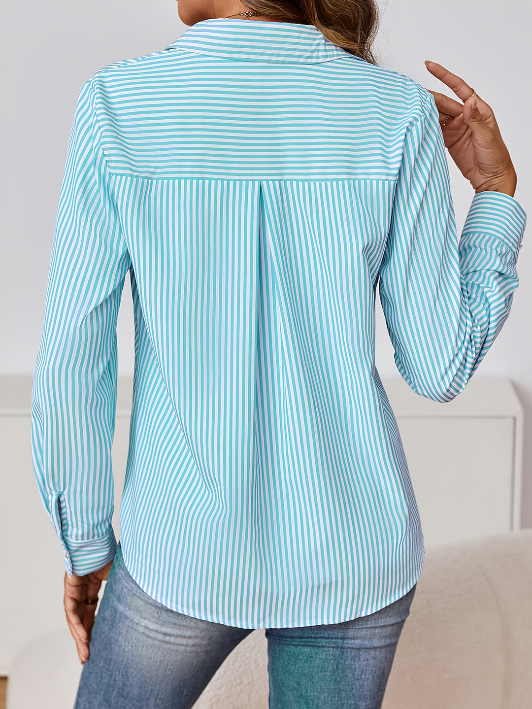 Elodie | Refined Striped Button-Up Shirt