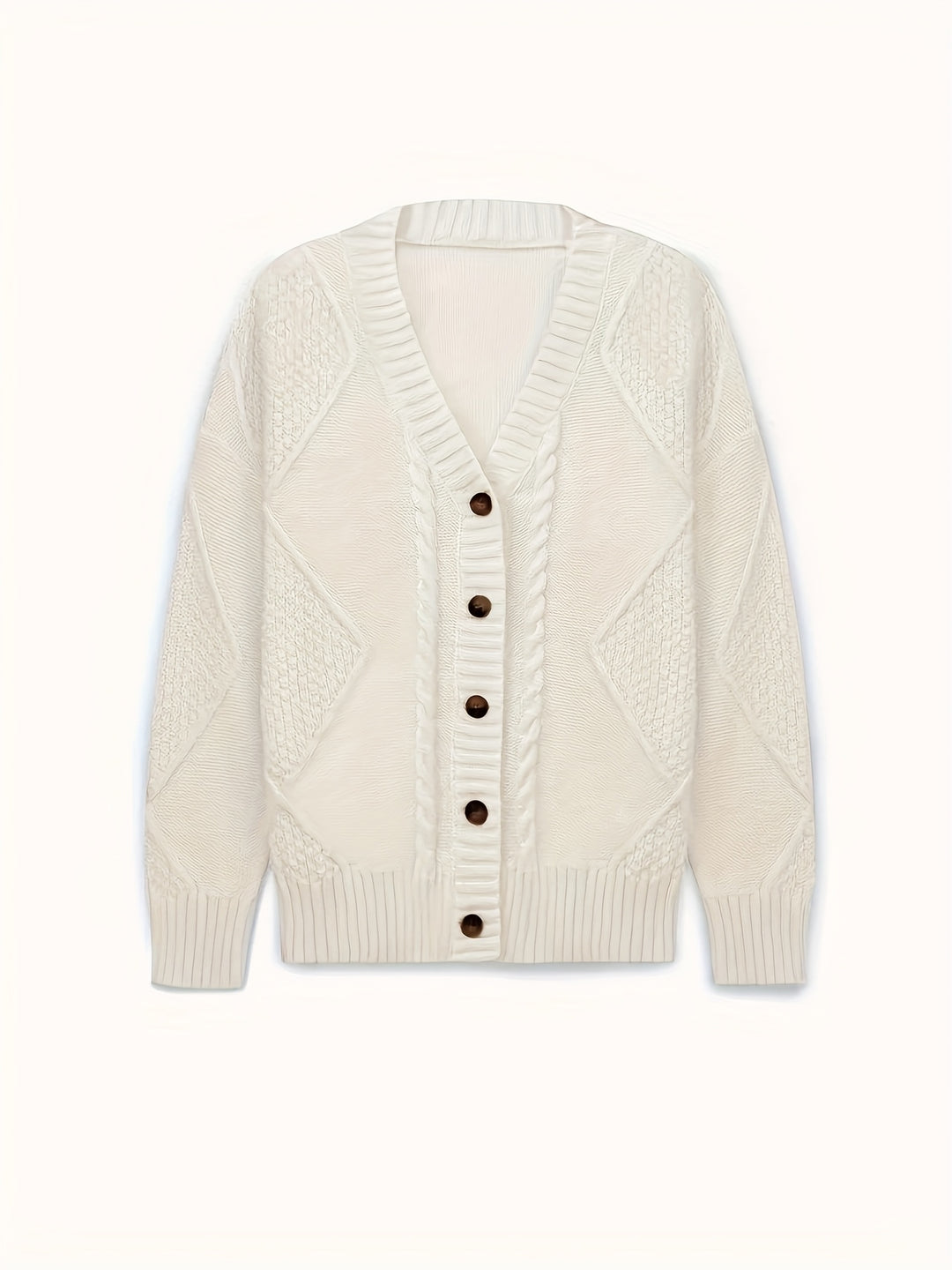 Estelle | Cable-Knit Button Cardigan