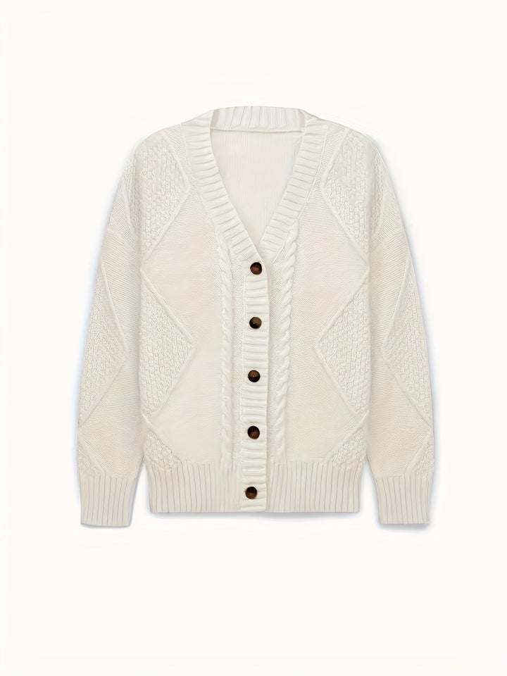 Estelle | Cable-Knit Button Cardigan