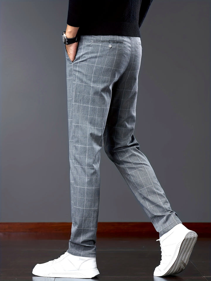 Hugh | Refined Checkered Trousers