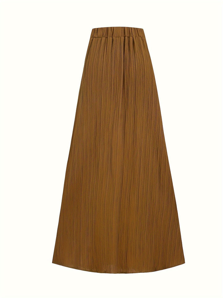 Diane | Button-Front A-Line Maxi Skirt