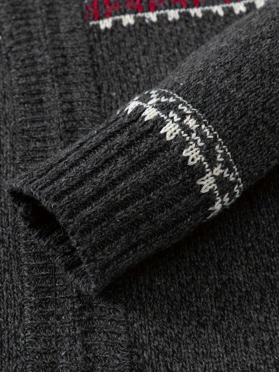 Gregory | Snowflake-Knit Zip Cardigan