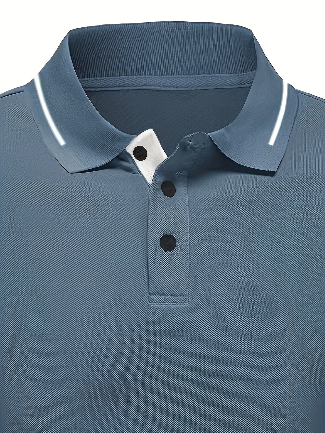 Maxwell | Men's Long Sleeve Contrast-Trim Polo