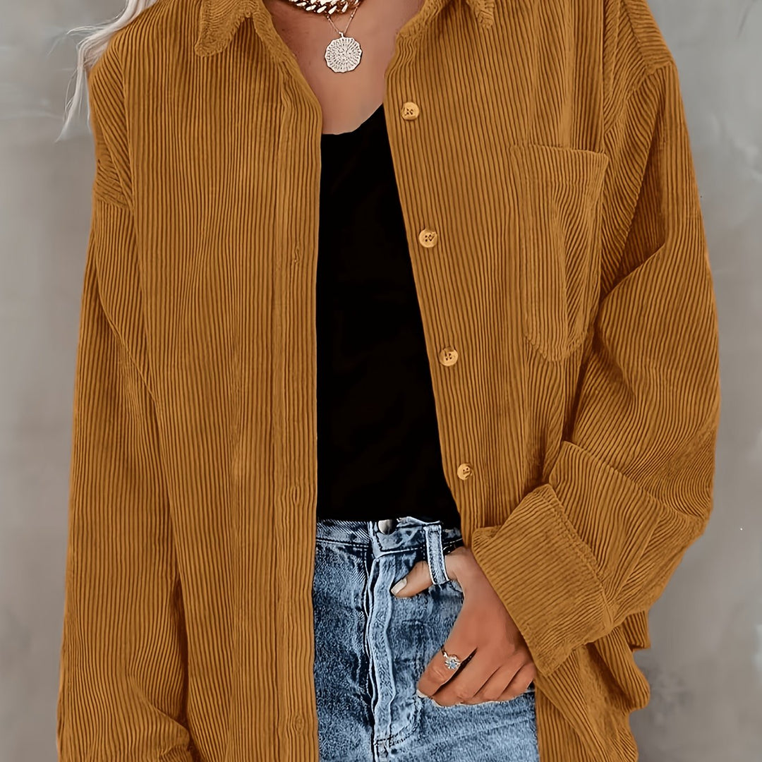Pearl | Relaxed Textured Button-Up Shirt