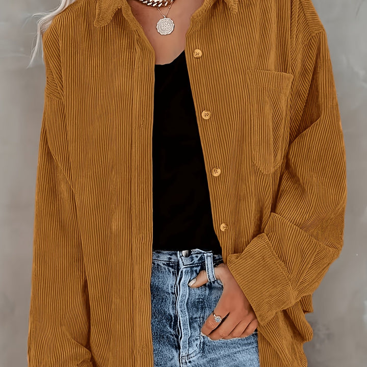 Pearl | Relaxed Textured Button-Up Shirt