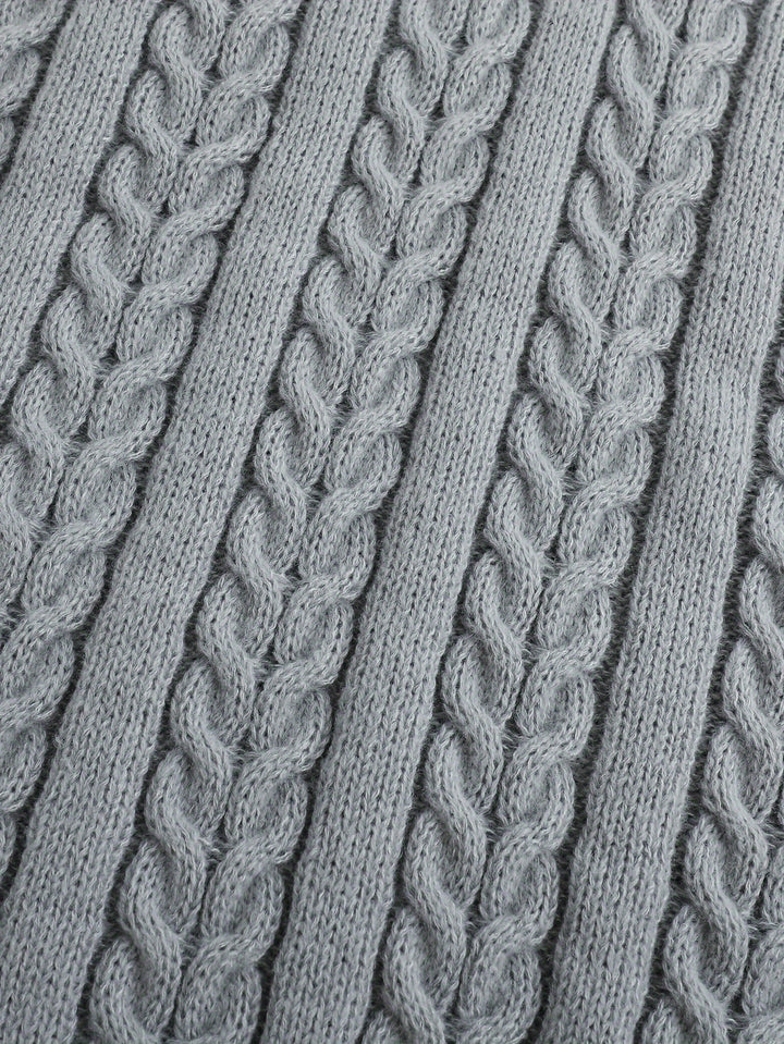 Winston | Cable-Knit V-Neck Sweater Vest