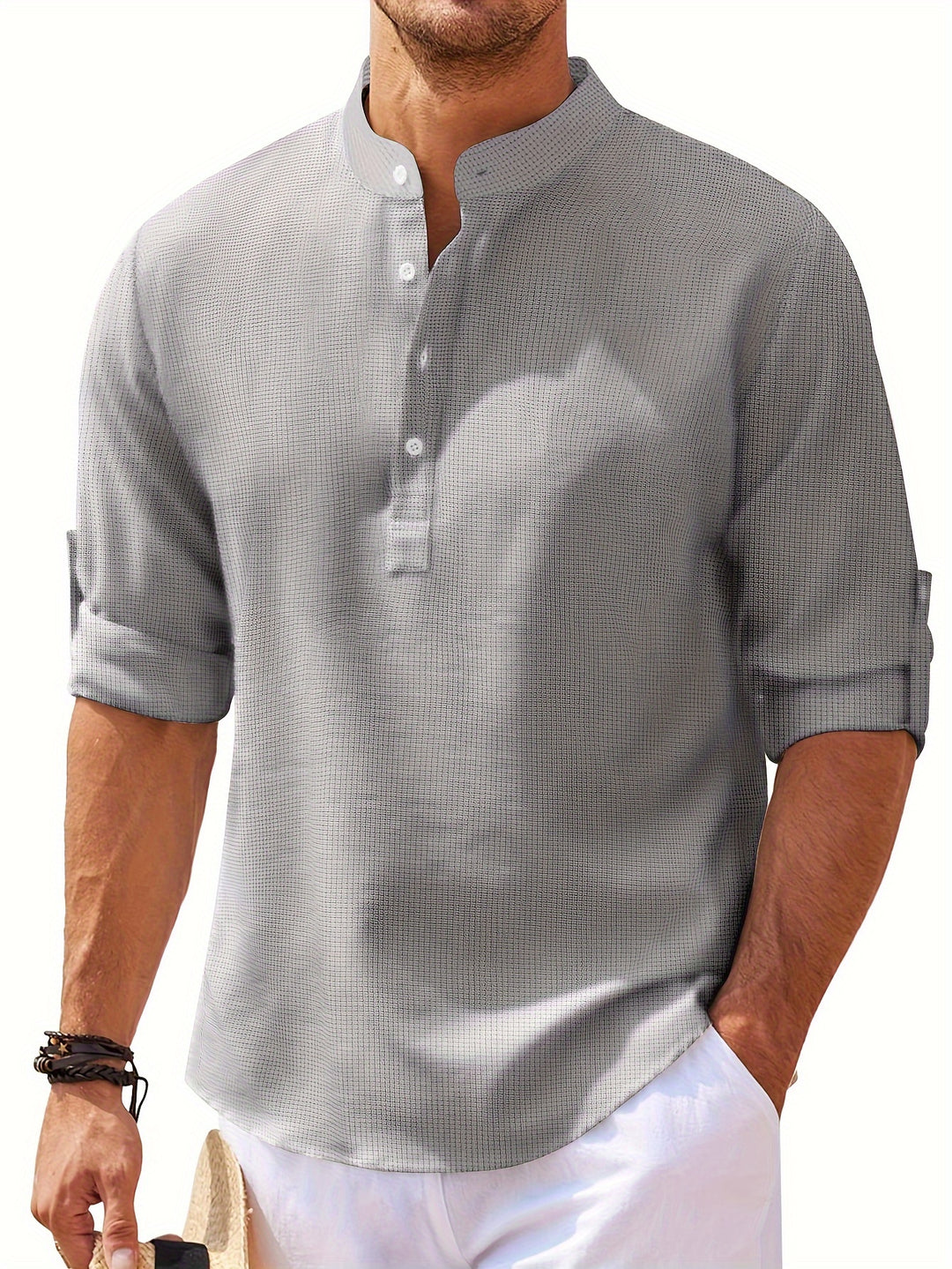 Winslow | Men's Stand-Collar Long Sleeve Shirt