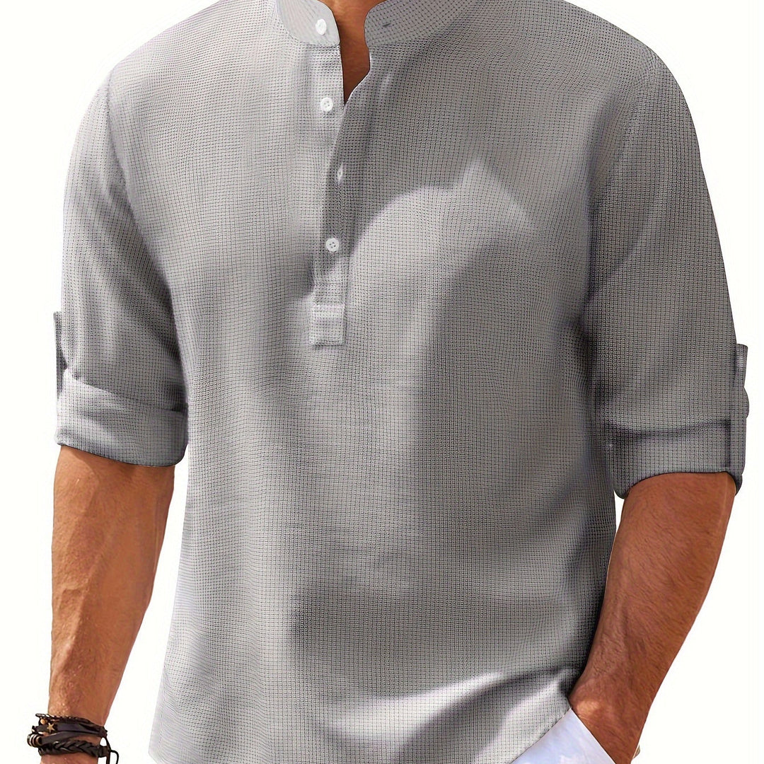 Winslow | Men's Stand-Collar Long Sleeve Shirt