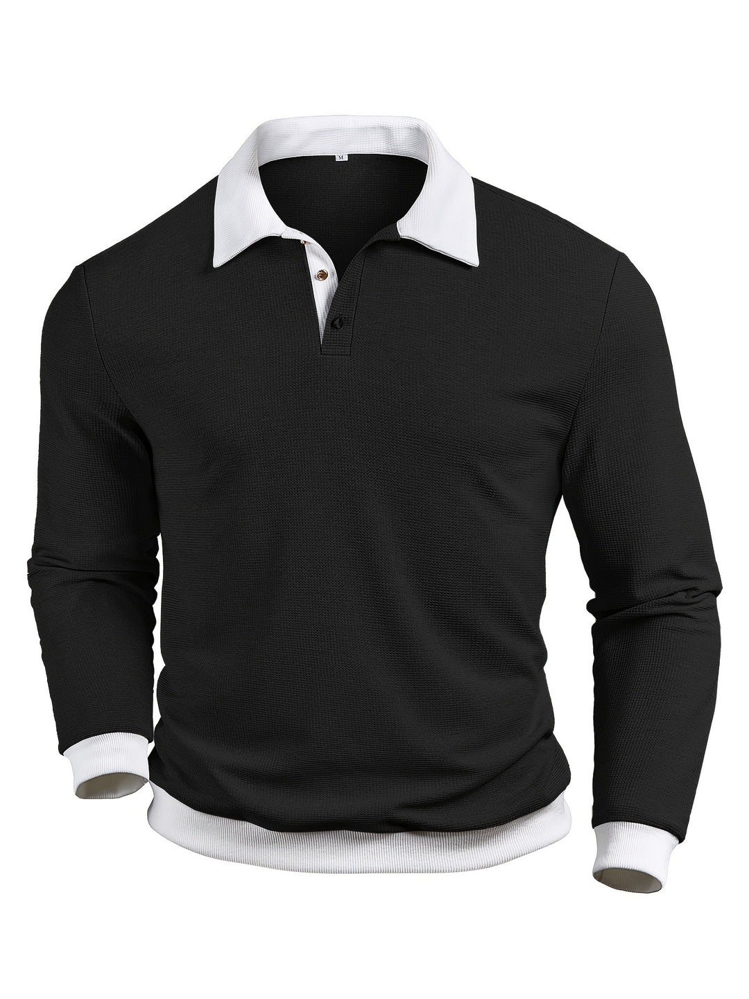 Clark | Men's Waffle Knit Contrast Collar Polo