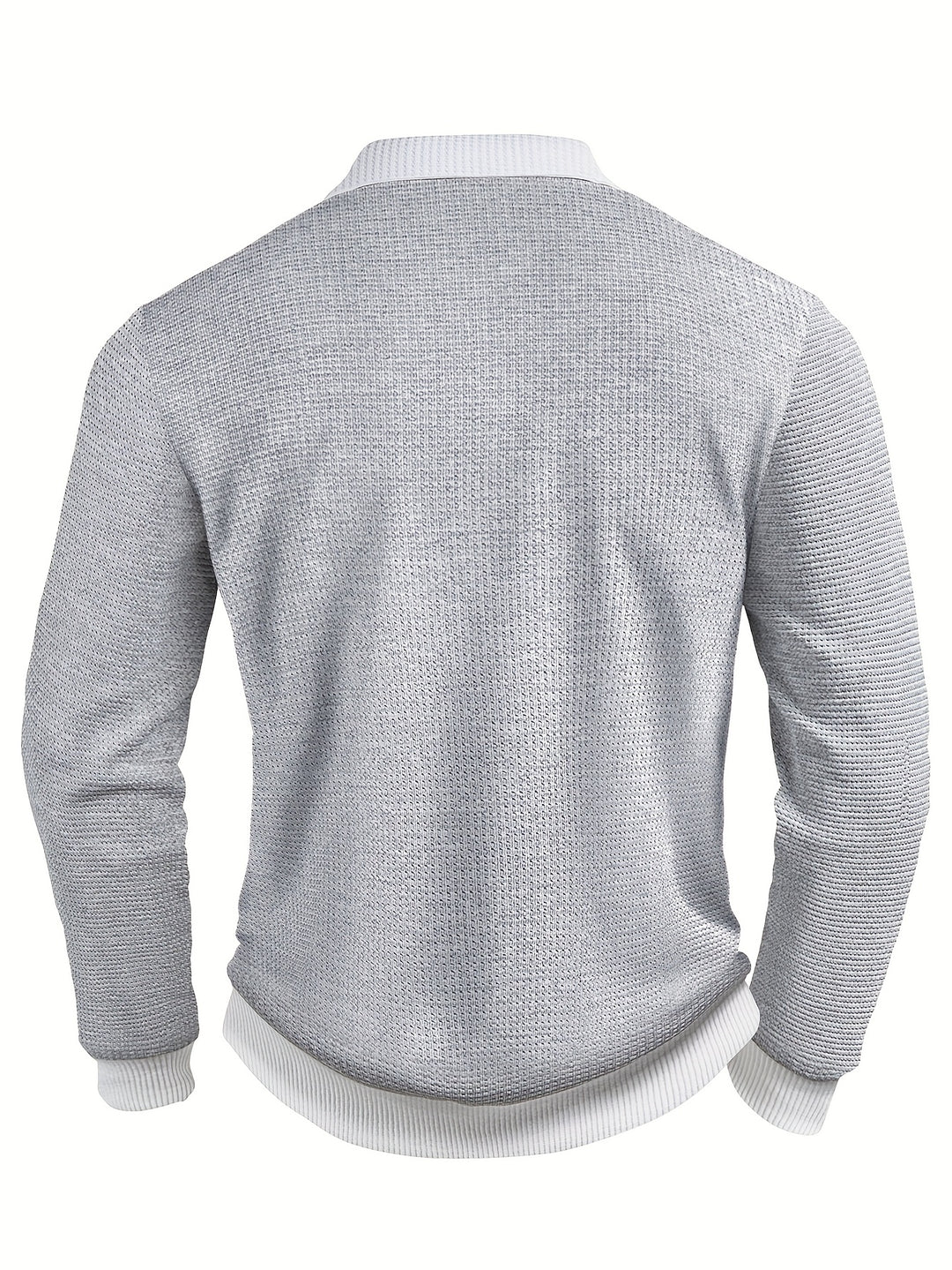 Clark | Men's Waffle Knit Contrast Collar Polo