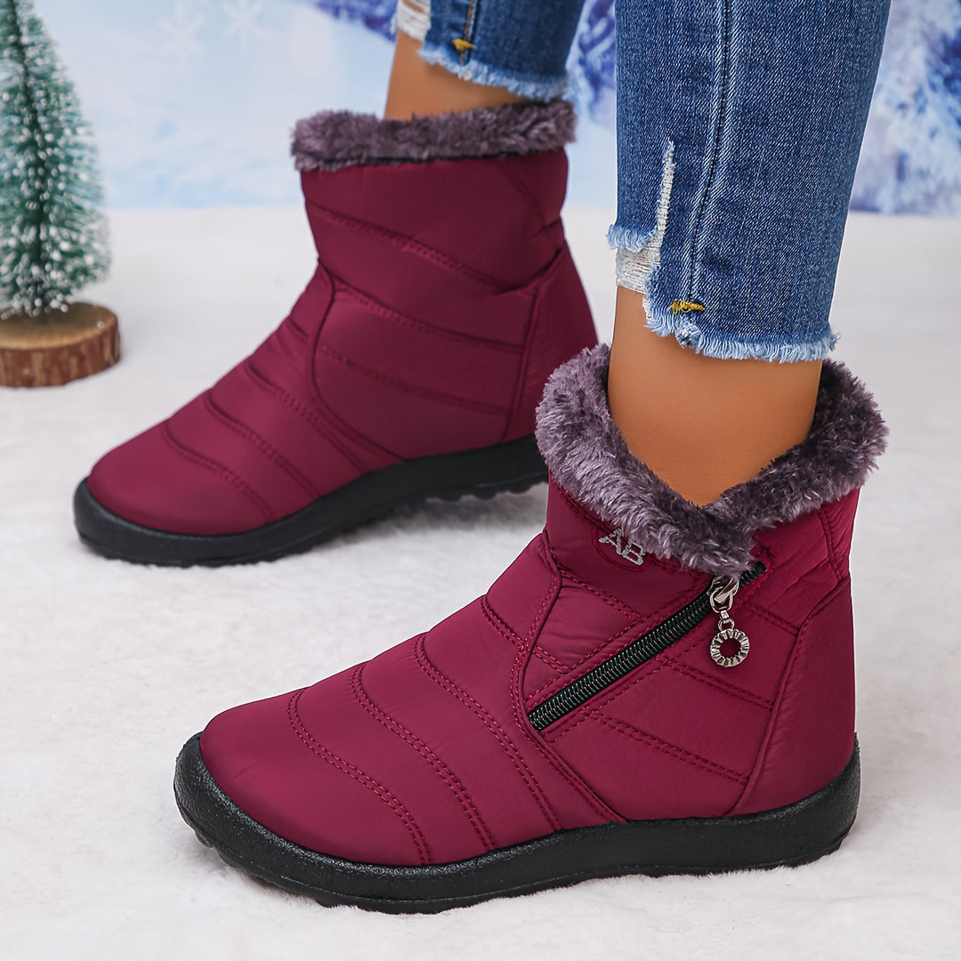 Faye | Cozy-Lined Winter Ankle Boots