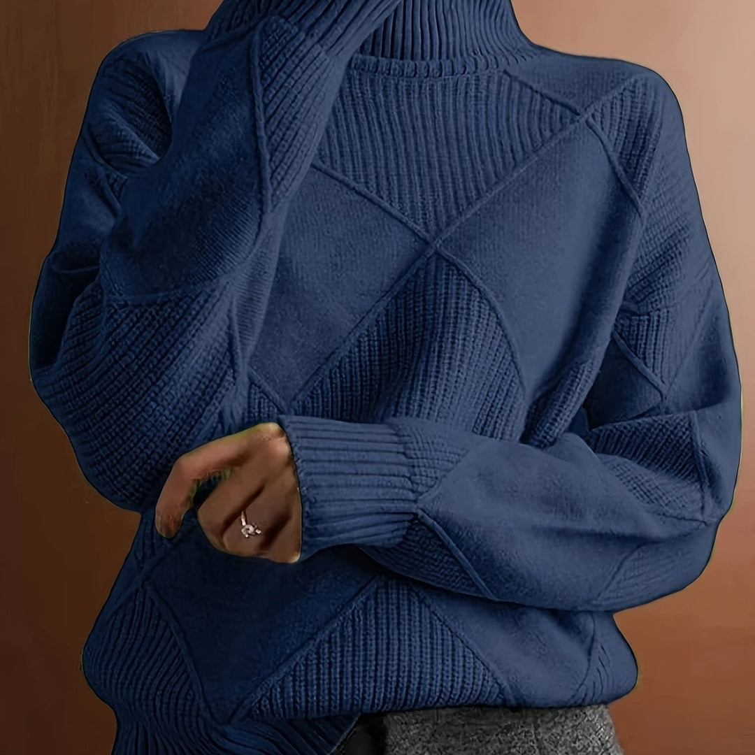 Cornelia | Cozy Textured Turtleneck Sweater