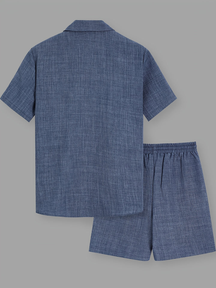 Lawson | Men's Lapel Shirt & Shorts Set