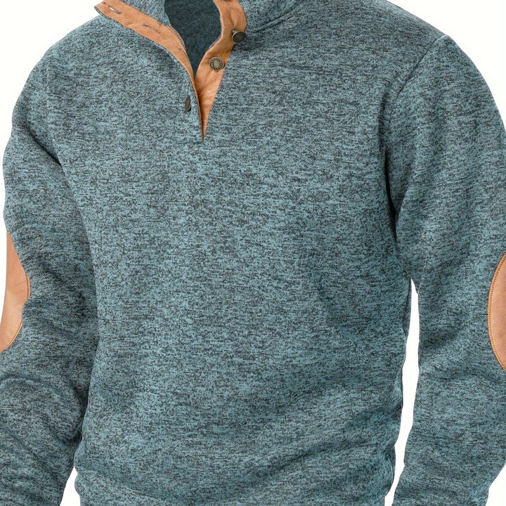 Gideon | Button-Placket Casual Sweatshirt
