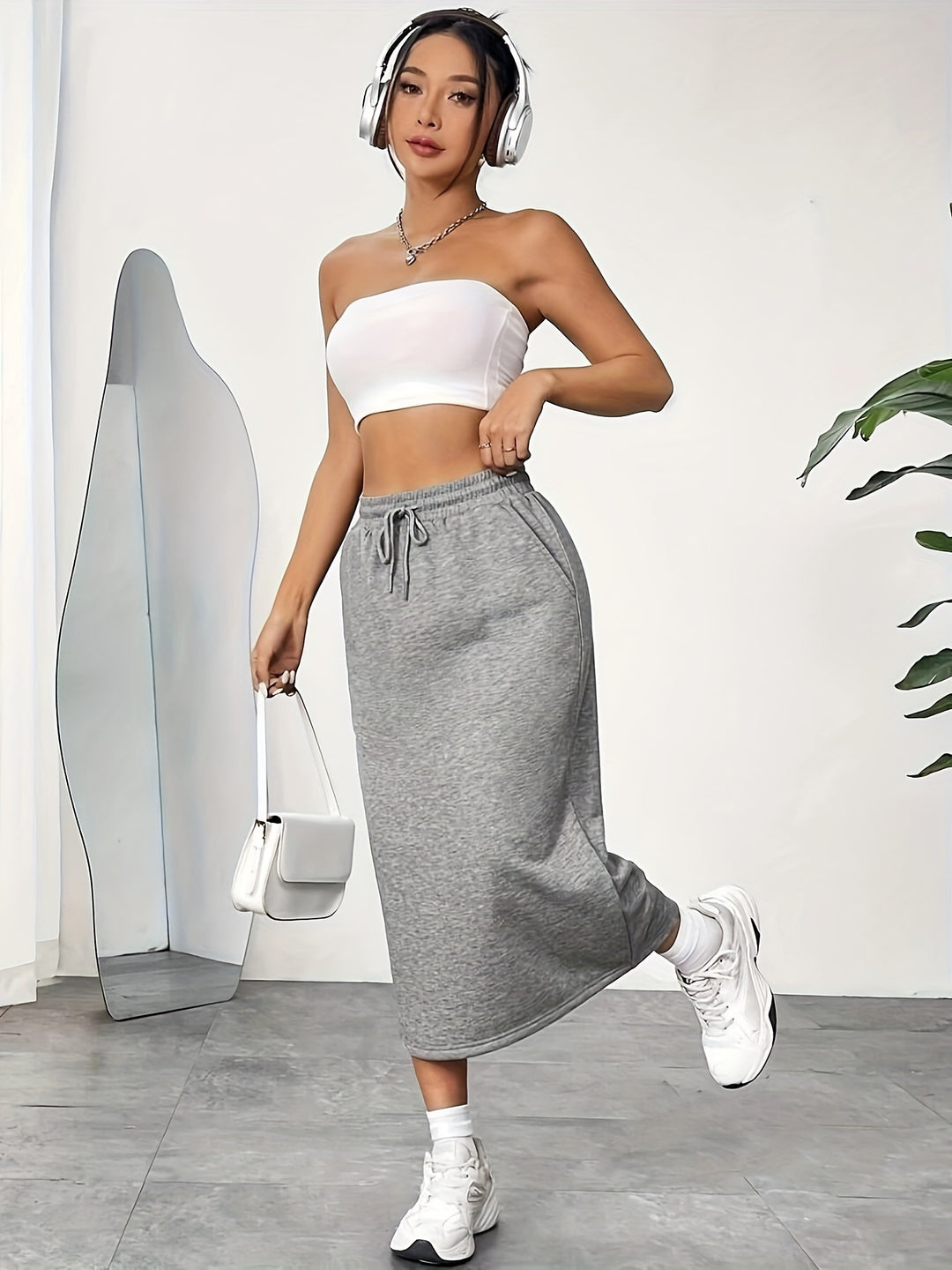 Roberta | Relaxed Drawstring Skirt
