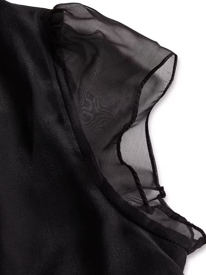 Suzanne | Graceful High-Neck Sleeveless Blouse
