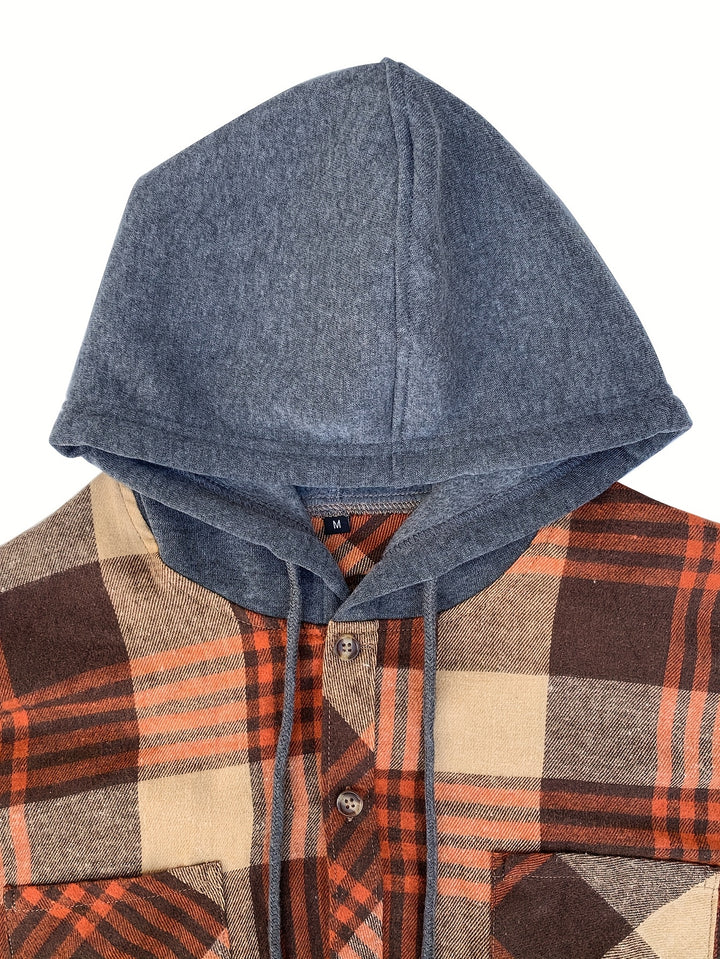 Foster | Rugged Plaid Hooded Shirt