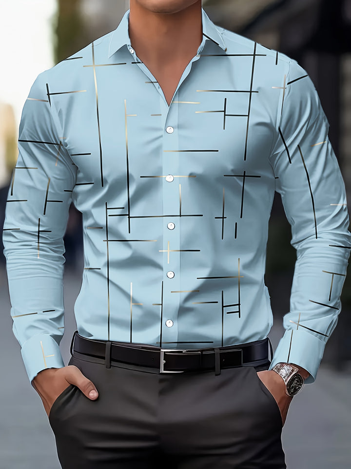 Franklin | Men's Geometric Print Long Sleeve Shirt