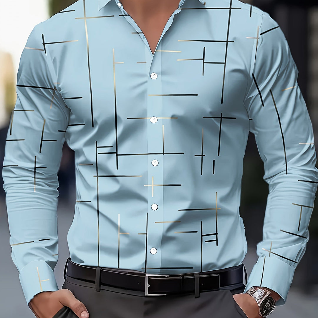 Franklin | Men's Geometric Print Long Sleeve Shirt