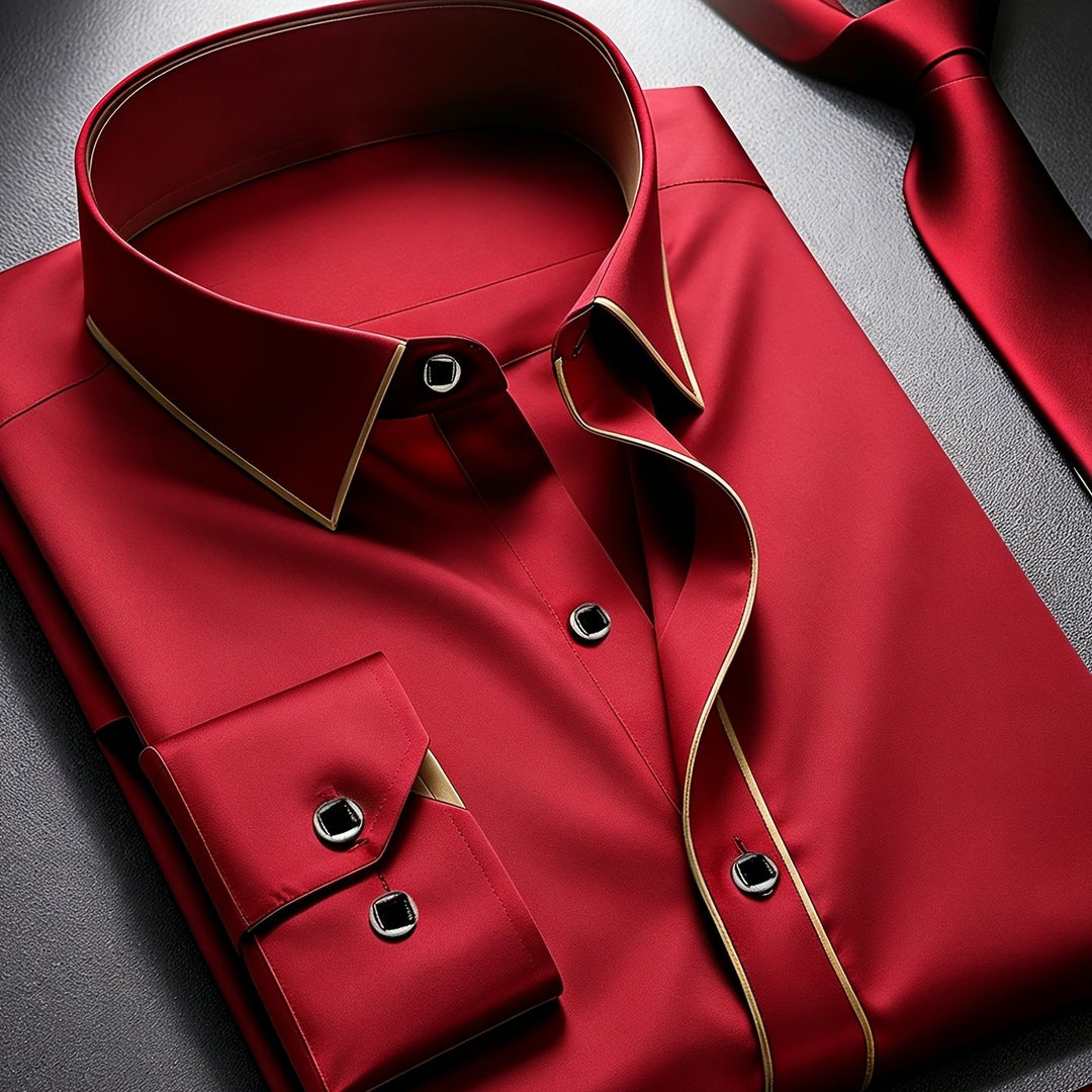 Vance | Men's Slim Fit Long Sleeve Dress Shirt