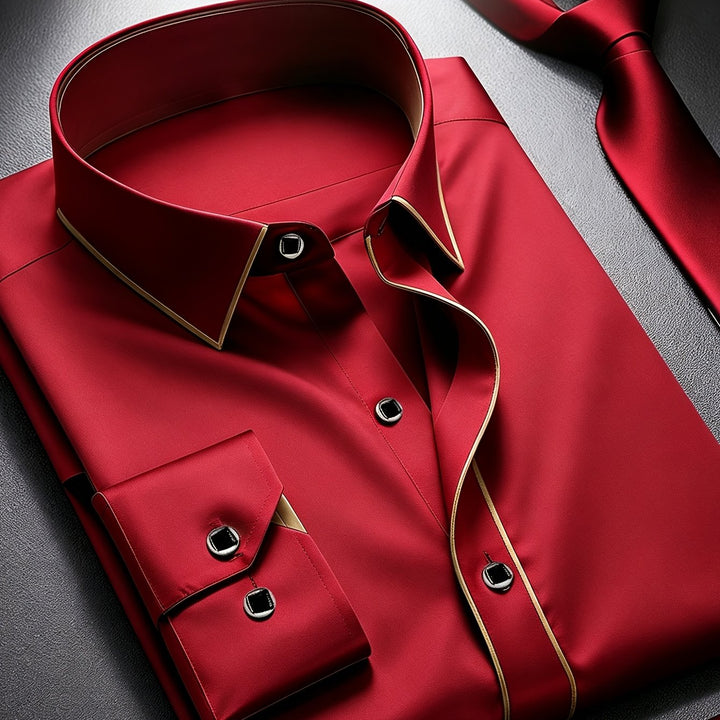 Vance | Men's Slim Fit Long Sleeve Dress Shirt