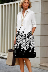 Clementine | Floral Shirt Midi Dress