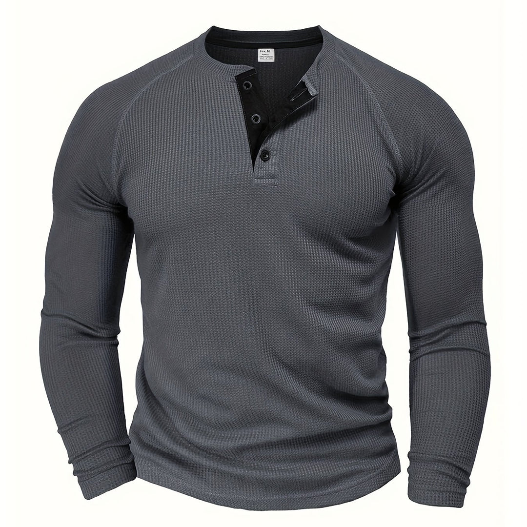 Rowan | Classic Waffle-Knit Henley