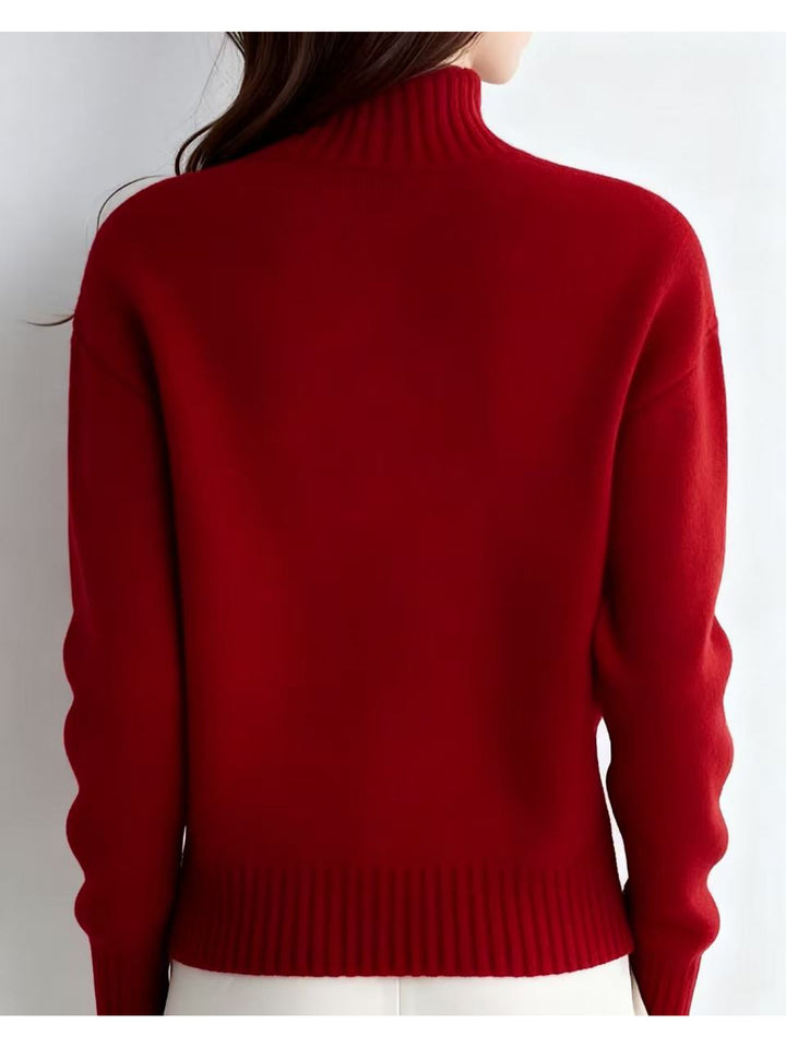 Sabine | Button-Front Mock Neck Cardigan