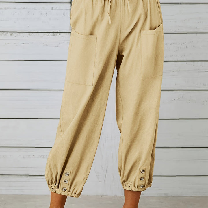 Lorraine | Relaxed Cropped Wide-Leg Pants