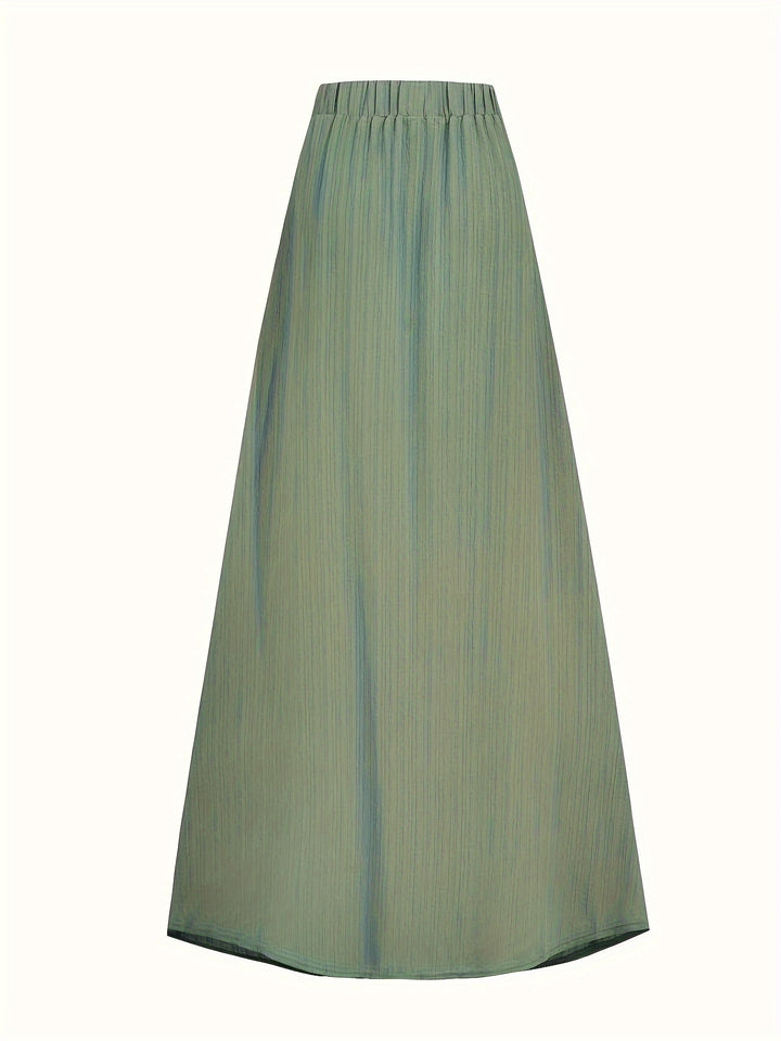 Diane | Button-Front A-Line Maxi Skirt