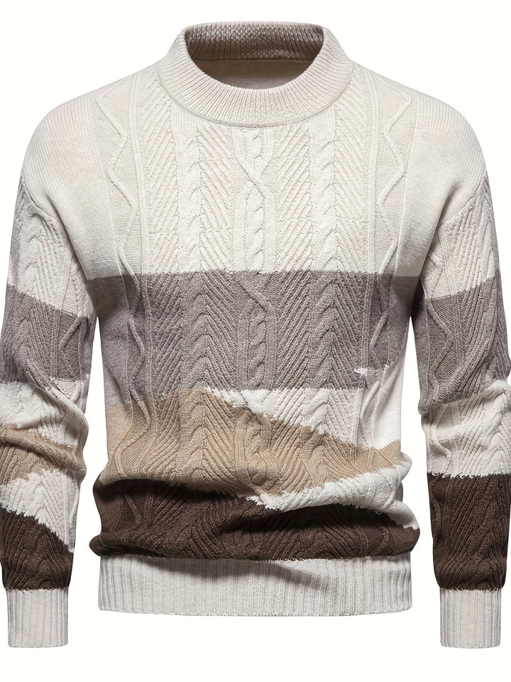 Wallace | Textured Colour-Block Sweater