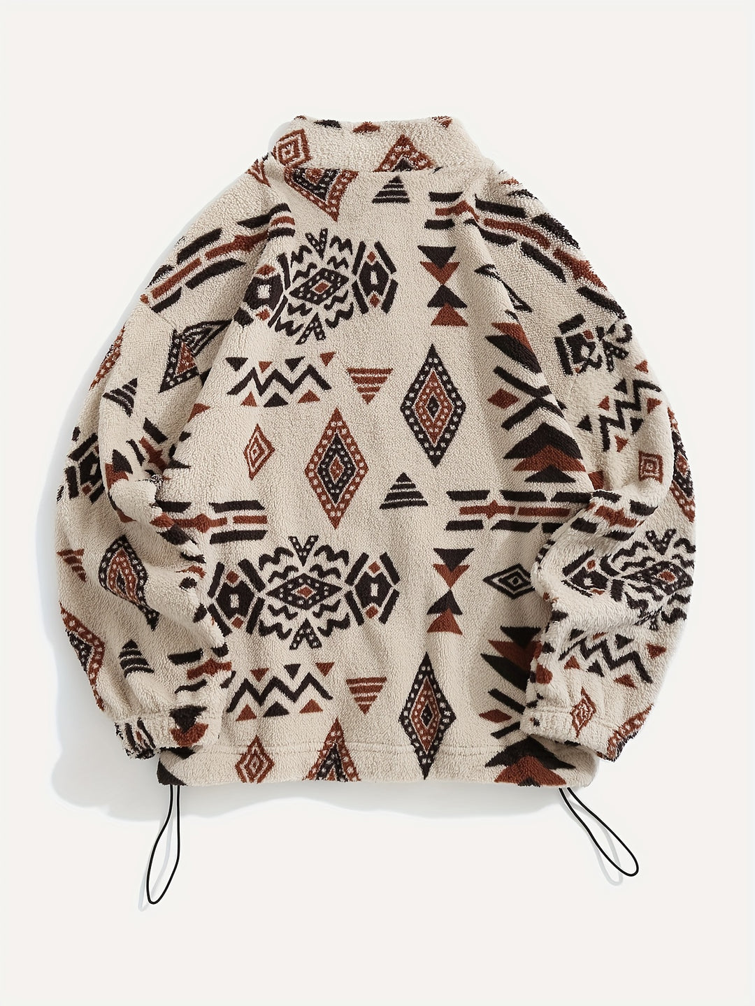 Juno | Patterned Plush Zip-Up Jacket