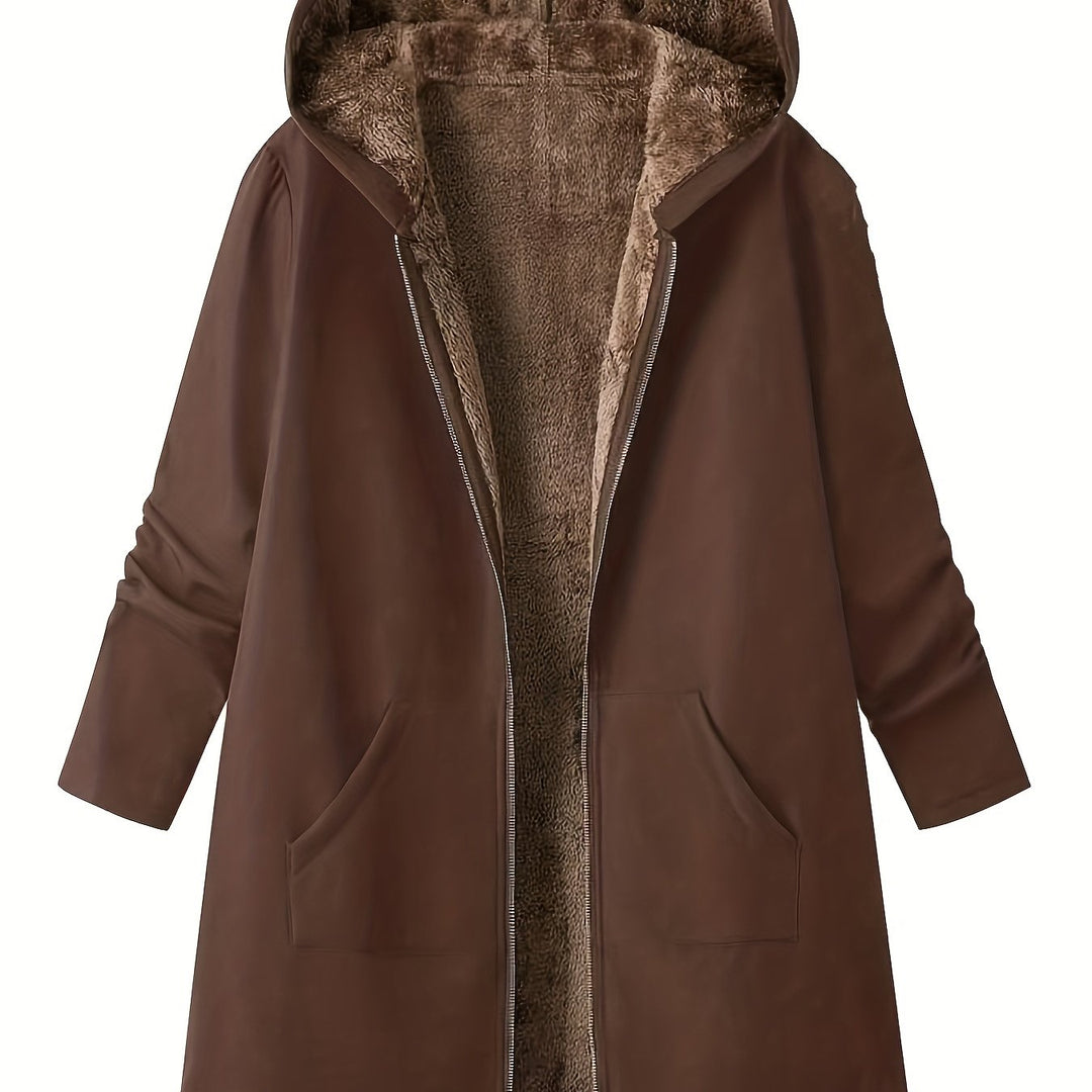 Marlowe | Cozy Fleece-Lined Hooded Coat