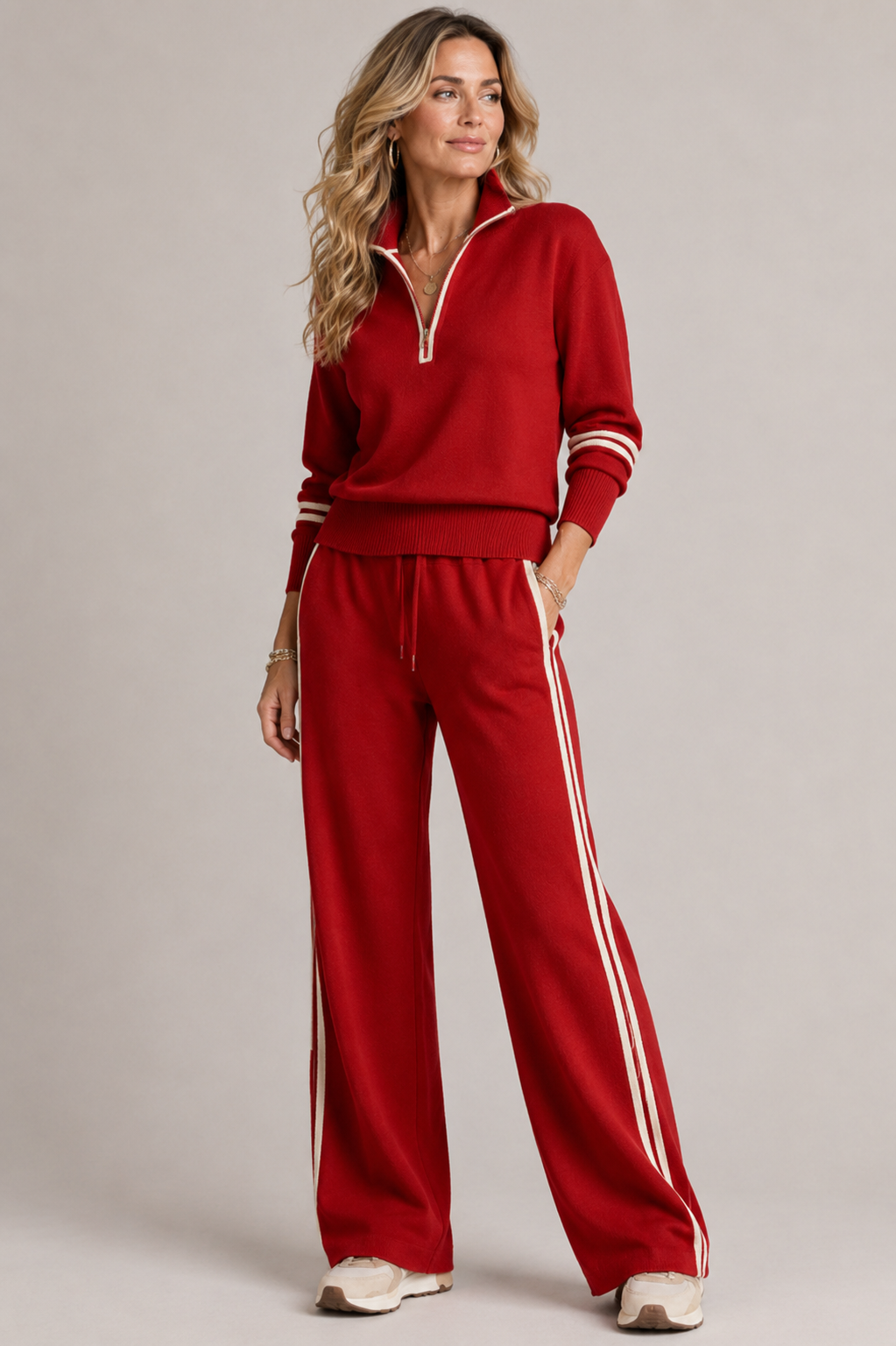 Marnelle | Relaxed Zip Two-Piece Set