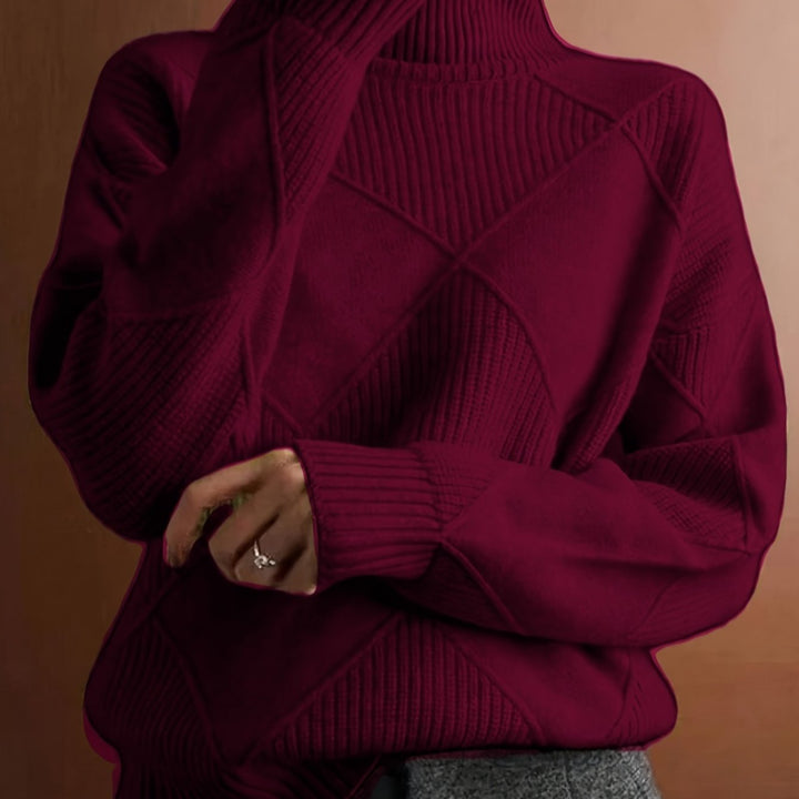 Cornelia | Cozy Textured Turtleneck Sweater