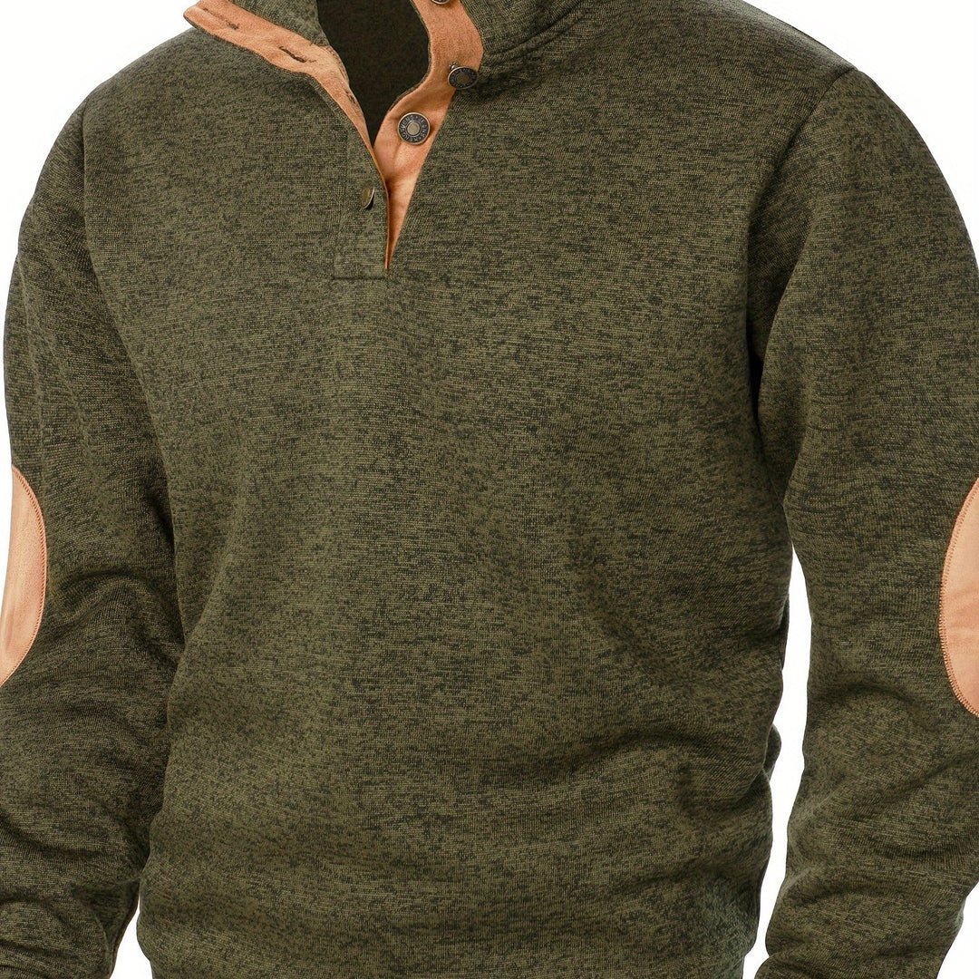 Gideon | Button-Placket Casual Sweatshirt