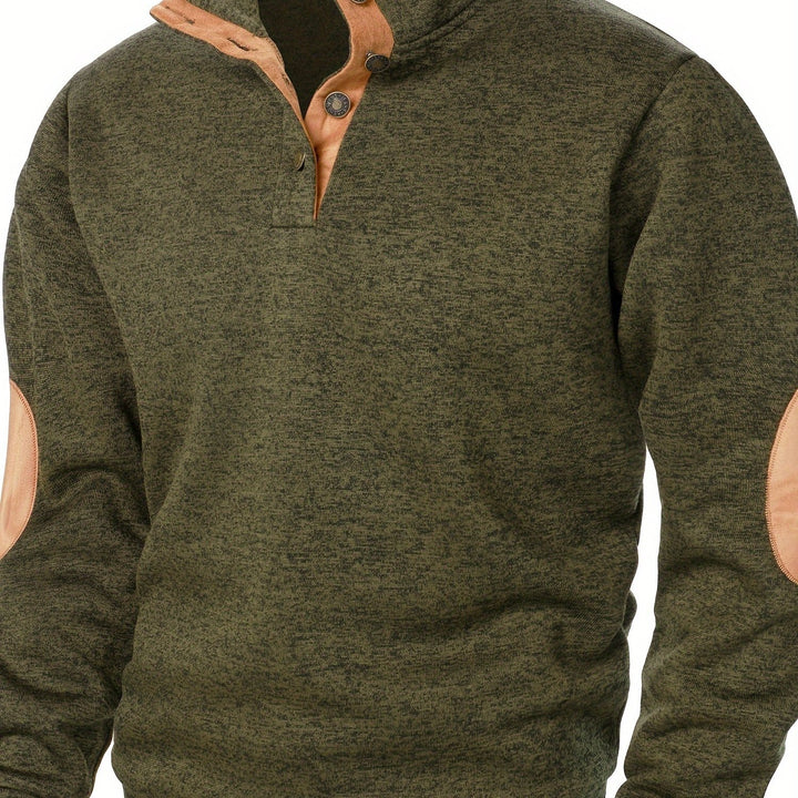 Gideon | Button-Placket Casual Sweatshirt