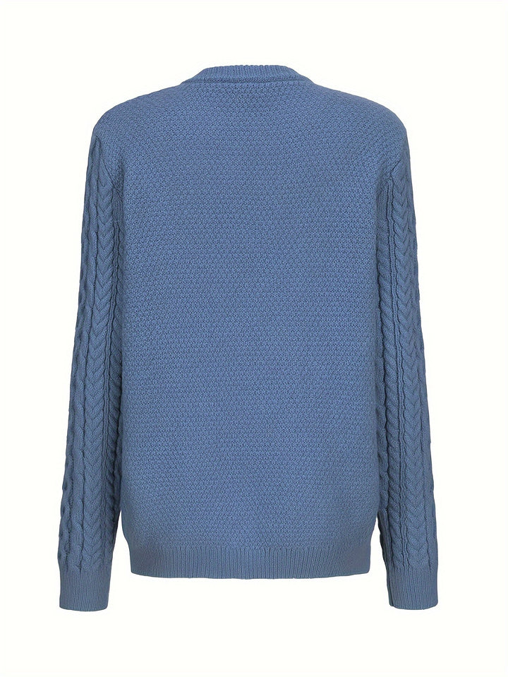 Delphine | Cable-Knit Button Cardigan