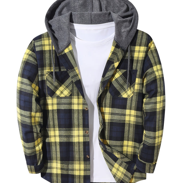 Foster | Rugged Plaid Hooded Shirt