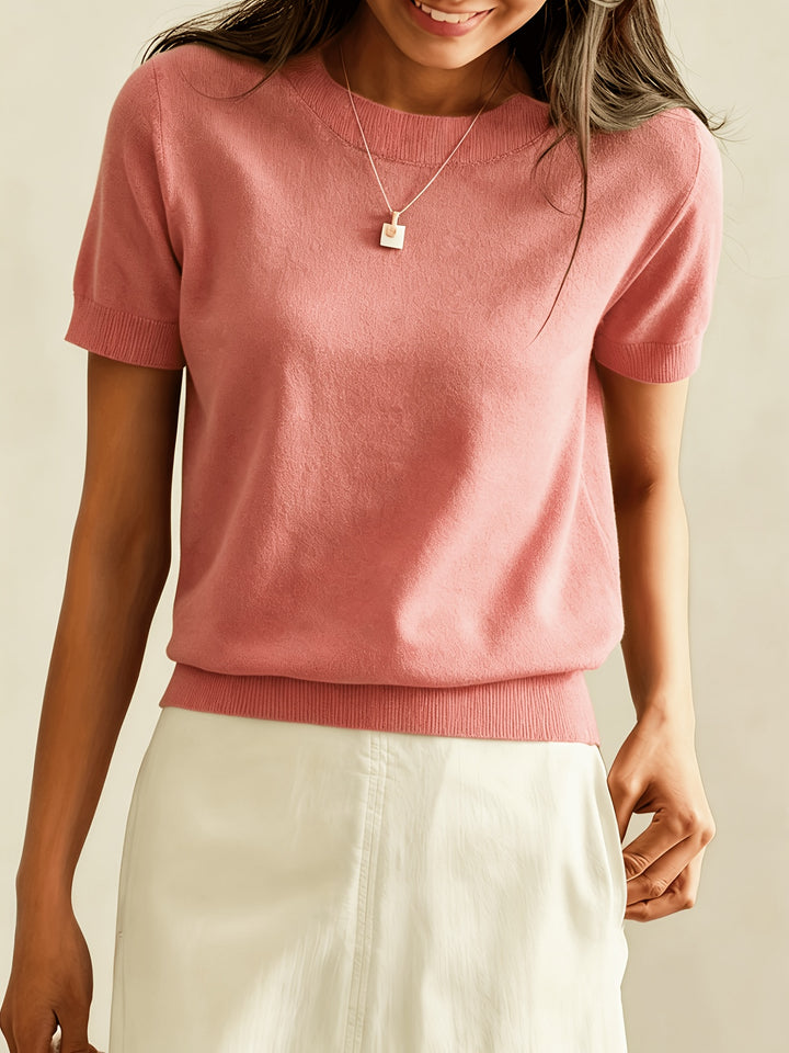 Margot | Refined Short-Sleeve Knit Top
