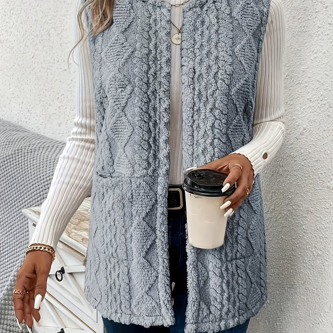 Ivy | Soft Textured Sleeveless Vest