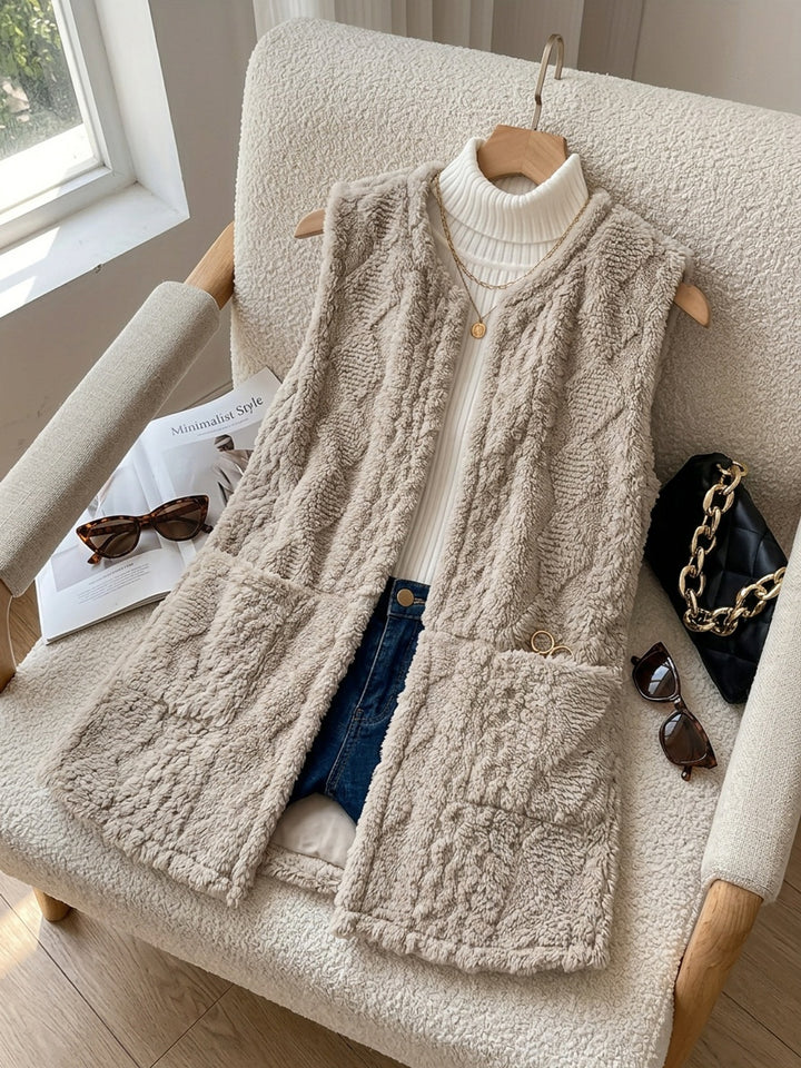 Ivy | Soft Textured Sleeveless Vest