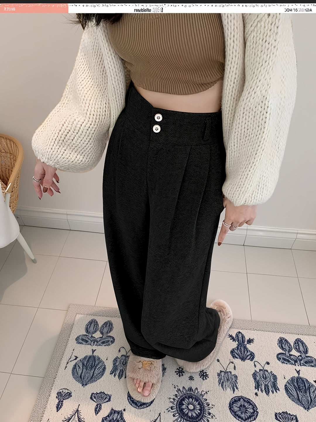 Rosanna | High-Waisted Wide-Leg Trousers