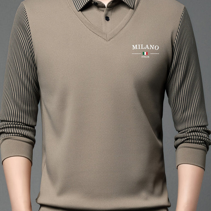 Calloway | Men's Fine Knit Long Sleeve Polo